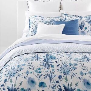 🆕 Lauren Ralph Lauren MARGUERITE BLUE Floral Duvet Cover Set Full Queen Reg $385